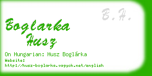 boglarka husz business card