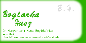 boglarka husz business card